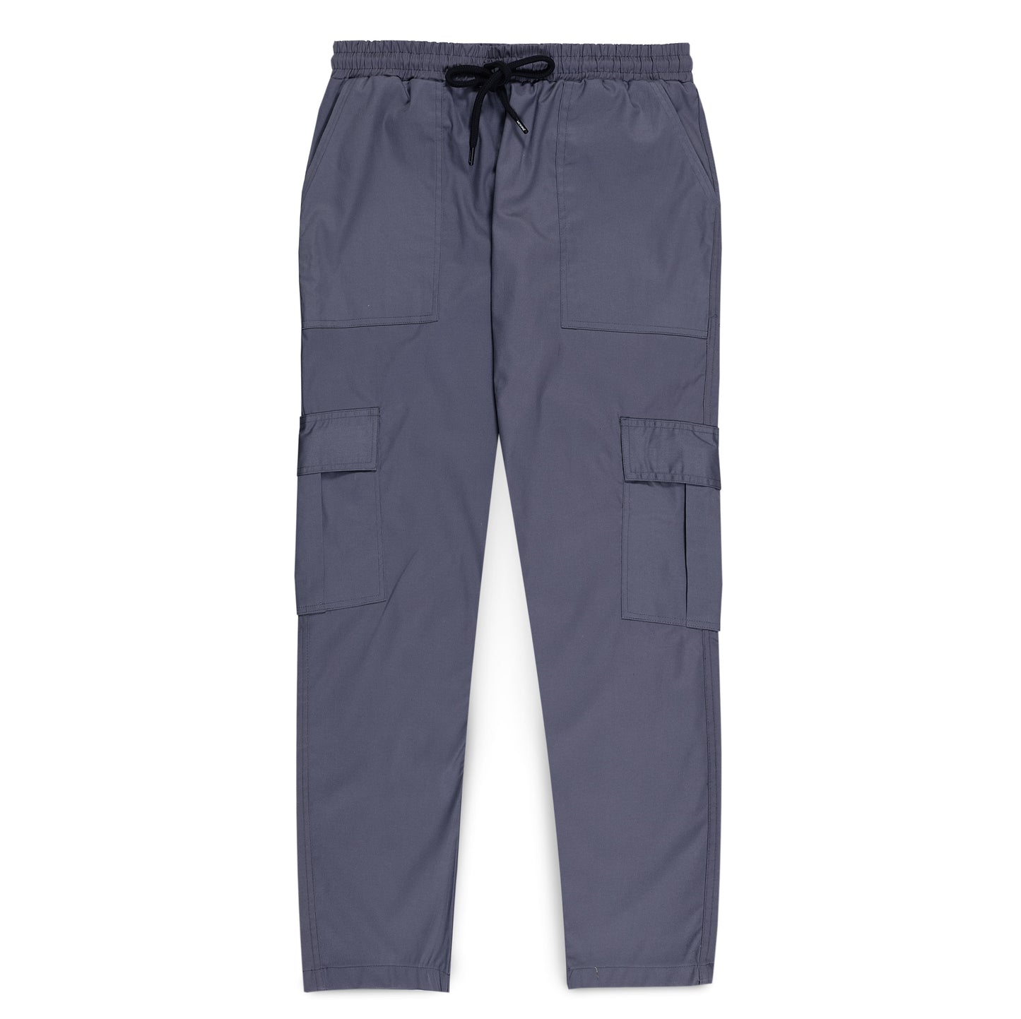 Modre Grey Men Cargo Loose Bottom Trousers