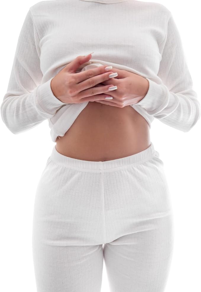 Body Warmer Thermal Full sleeve Shirt For Ladies - Creme