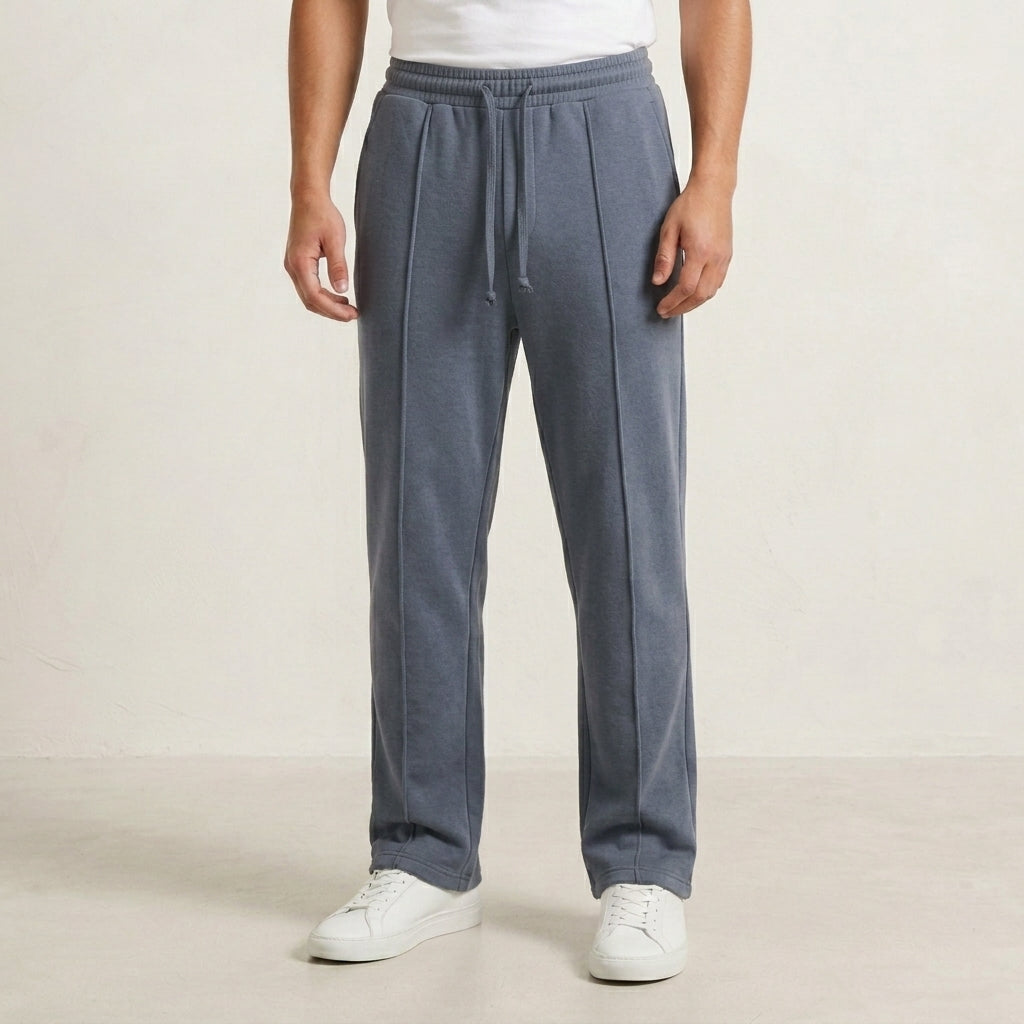 Metal Grey Loose Bottom Front Line Trouser IL-04