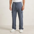 Metal Grey Loose Bottom Cargo Trouser IL-03