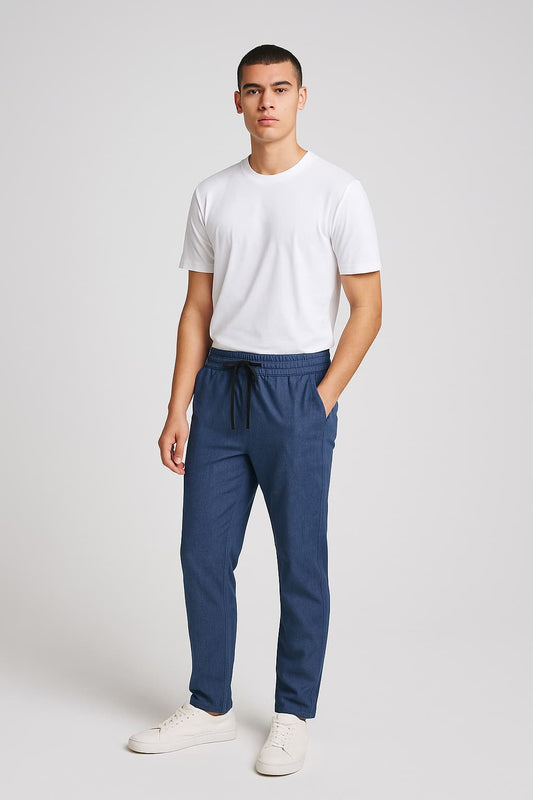 Modre Denim Men Chino Trouser Slim Fit