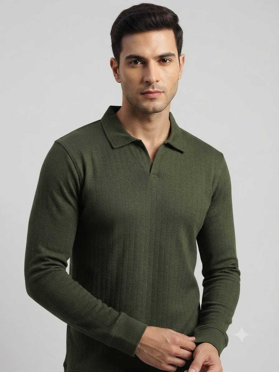 Modre Signature Full sleeves Jhonny Polo-Olive