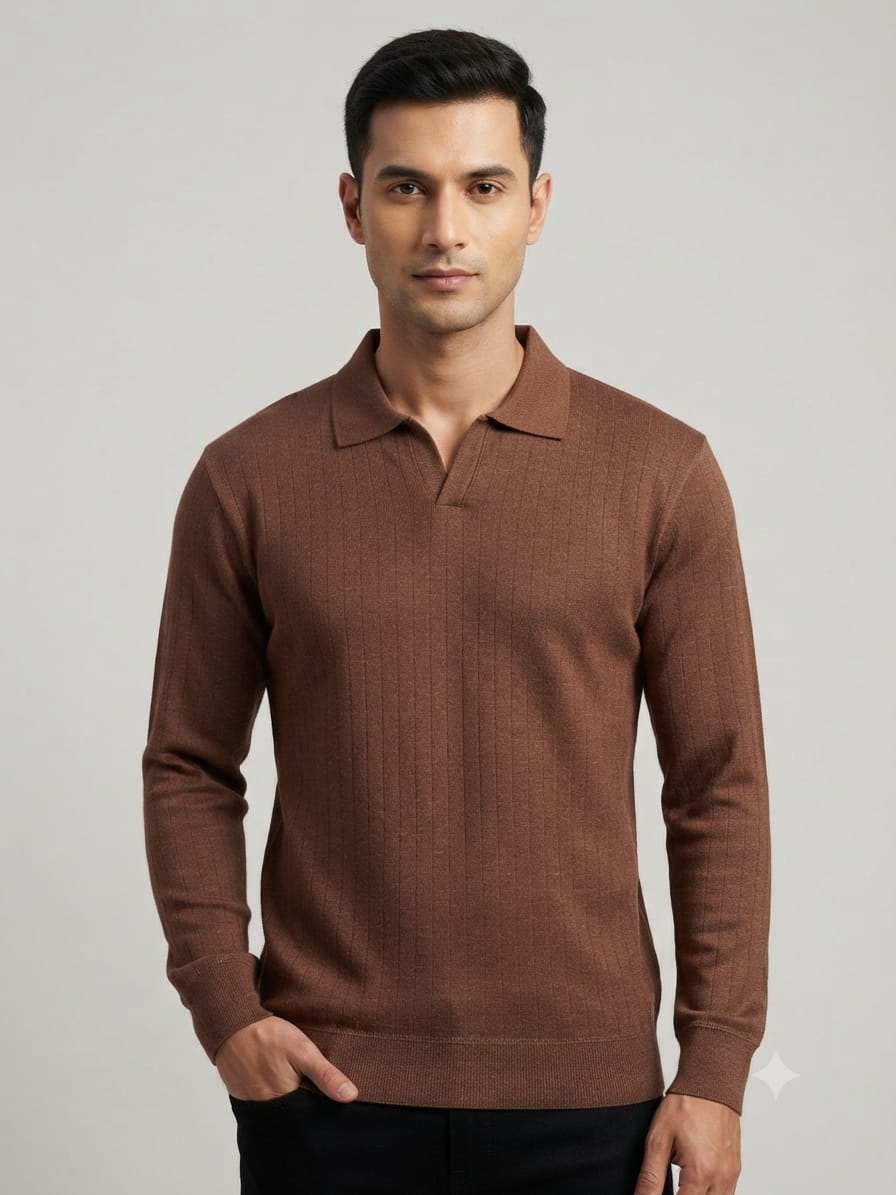 Modre Signature Full sleeves Jhonny Polo-Brown