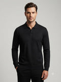 Modre Signature Full sleeves Jhonny Polo-Black