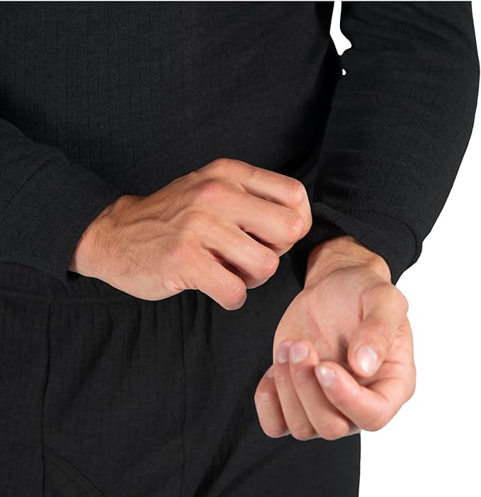 Body Warmer Thermal Full sleeve Shirt For Men - Black