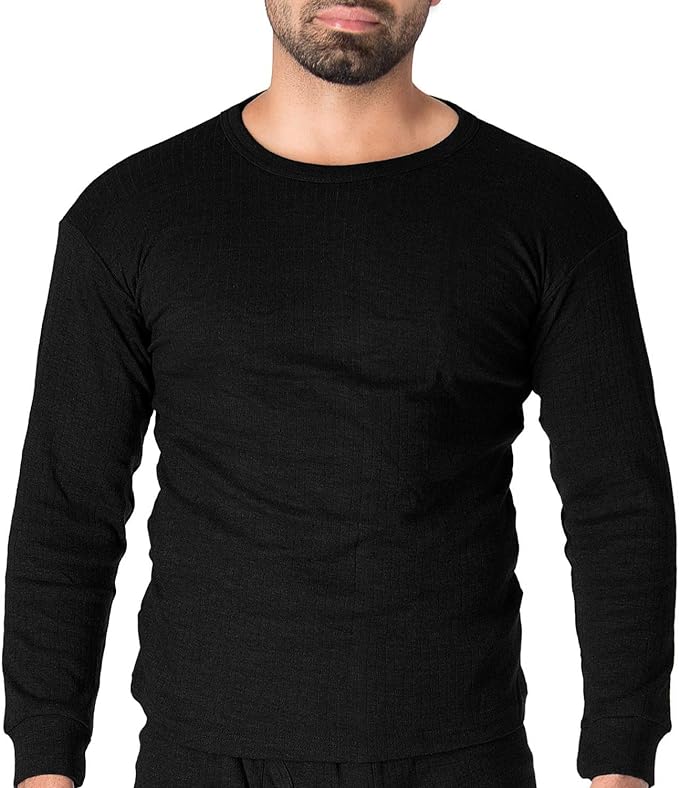 Body Warmer Thermal Full sleeve Shirt For Men - Black