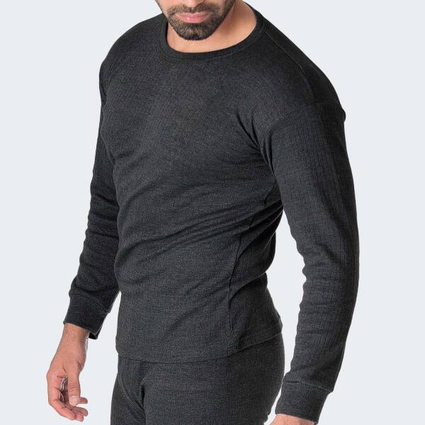 Body Warmer Thermal Full sleeve Shirt For Men - Charcoal