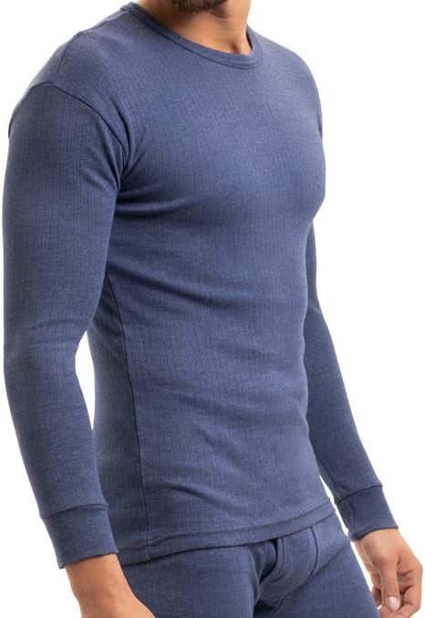 Body Warmer Thermal Full sleeve Shirt For Men - Denim Blue