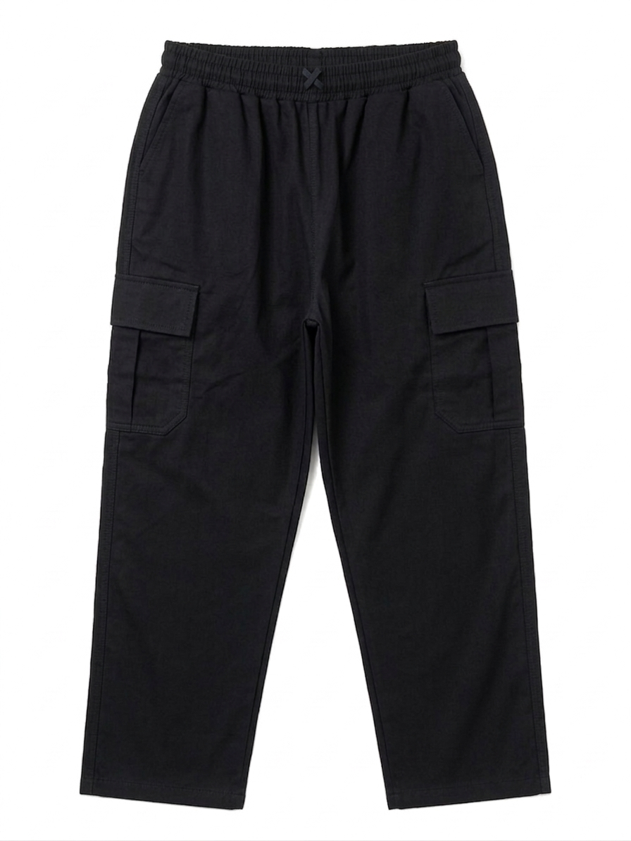 Modre Baggy Cargo Trousers - Black