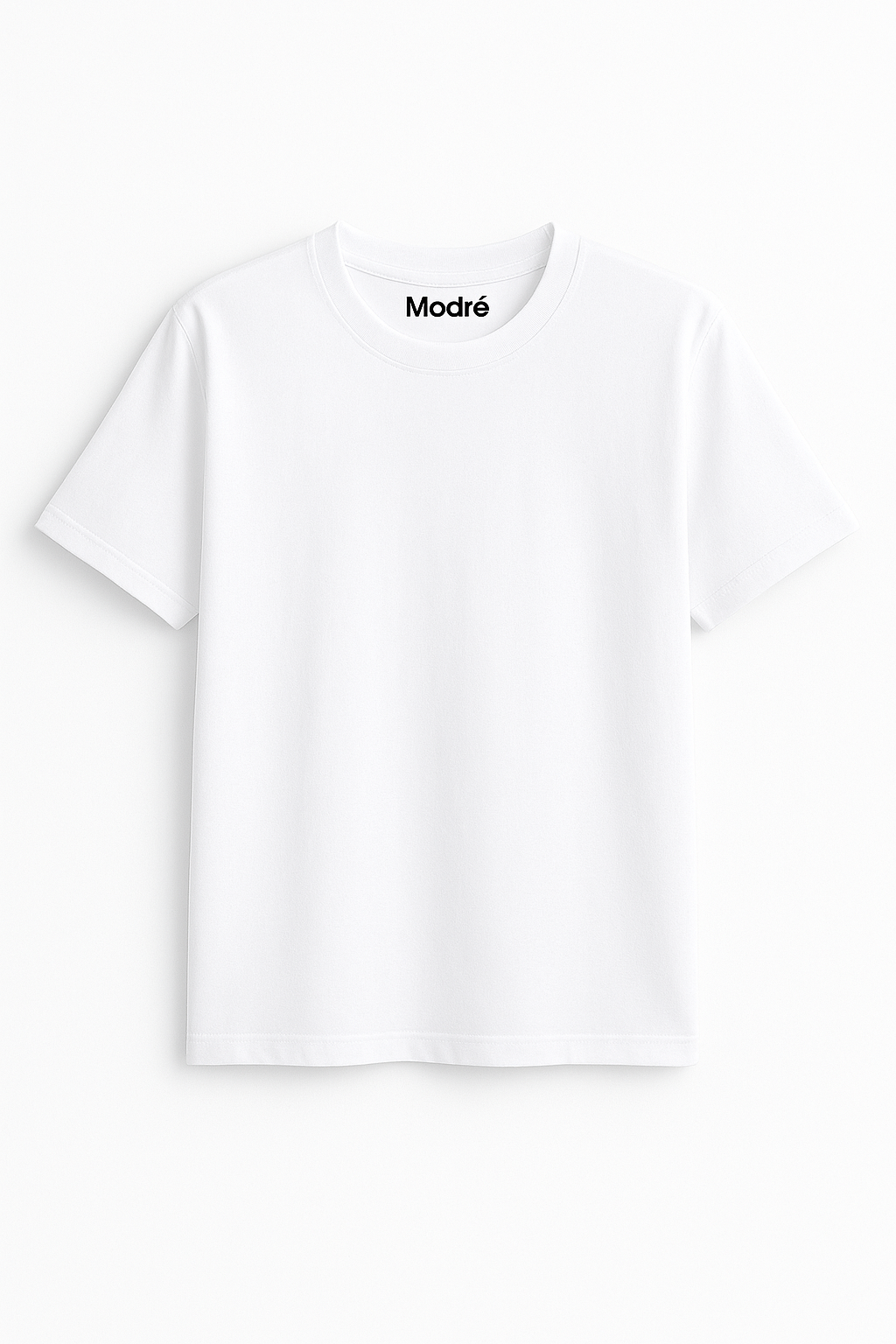 Basic Men's White Combed Cotton T shirt