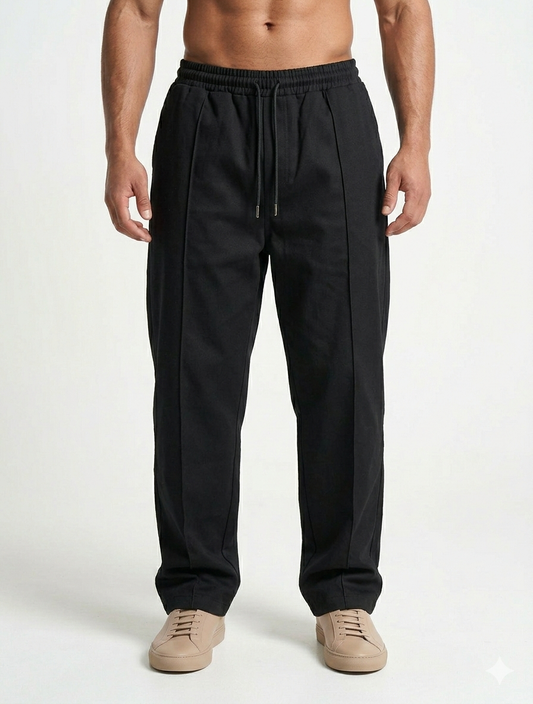 Modre Baggy Trousers - Black