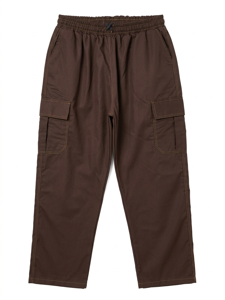 Modre Baggy Cargo Trousers - Brown