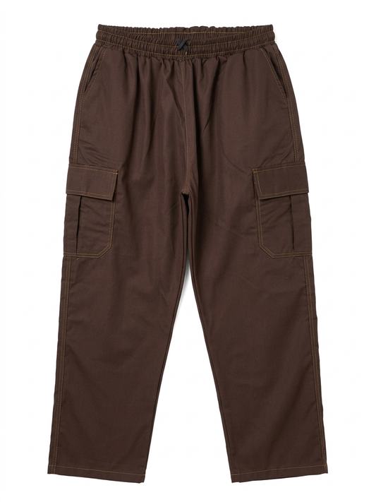 Modre Baggy Cargo Trousers - Brown