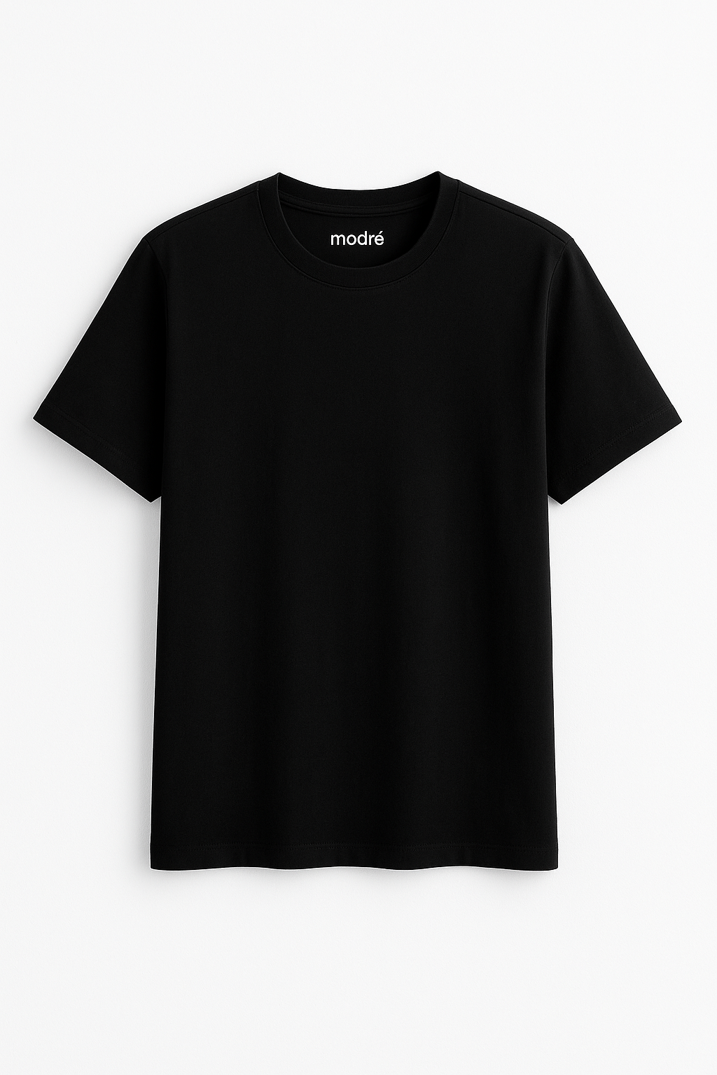 Basic Men's Black Combed Cotton T shirt