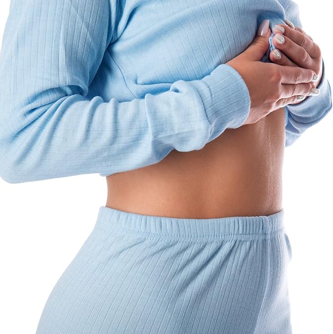 Body Warmer Thermal Full sleeve Shirt For Ladies - Light Blue