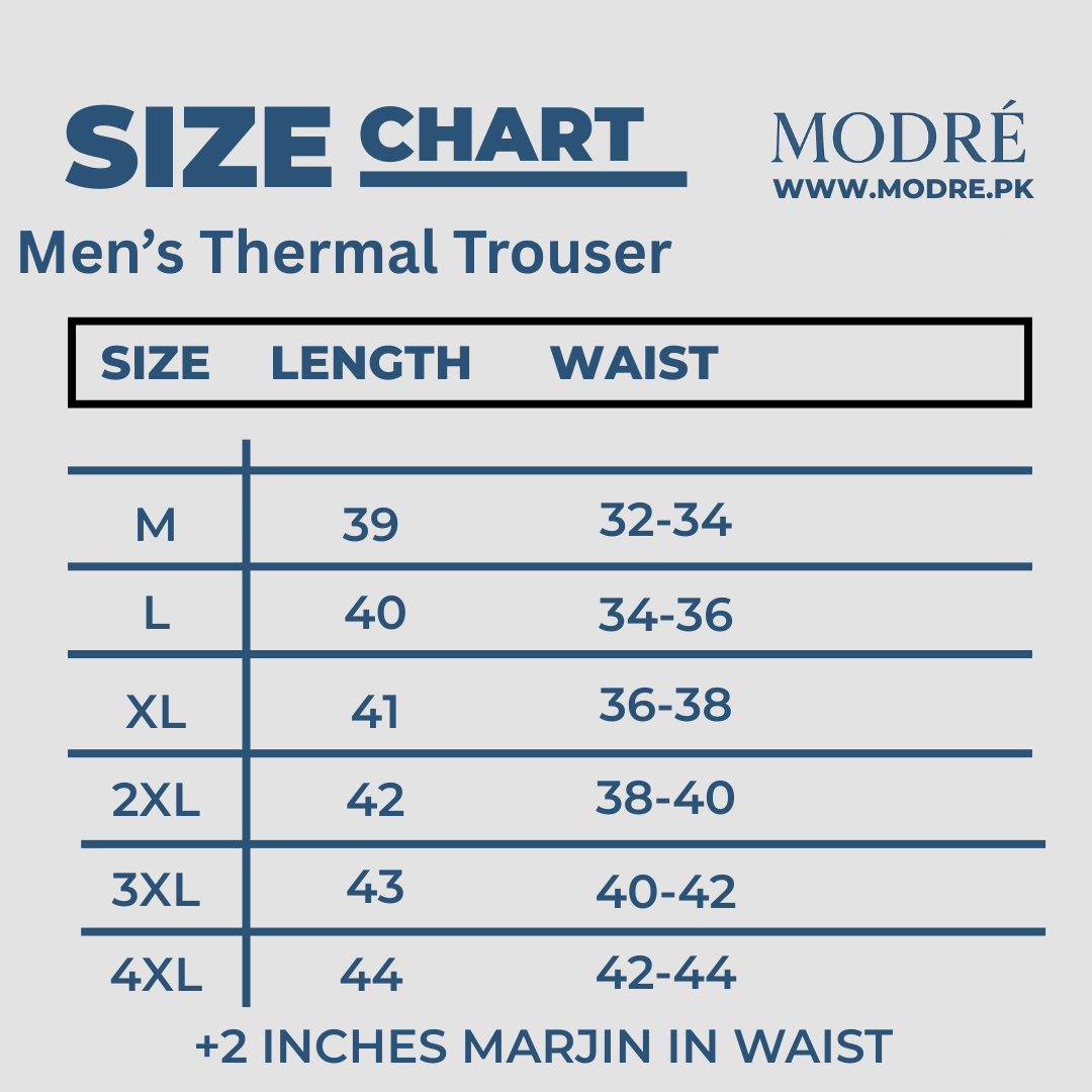 Body Warmer Thermal Long Trouser For Men - Grey